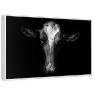 Monochrome Cow Face