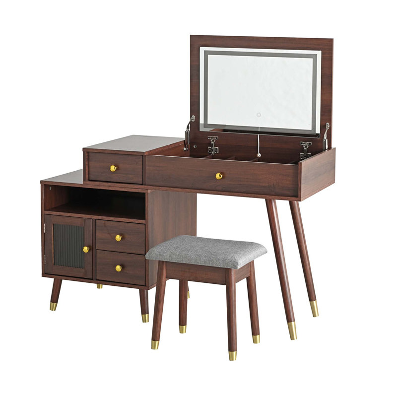 Ensemble de meuble-lavabo moderne Malaisia, Noyer
