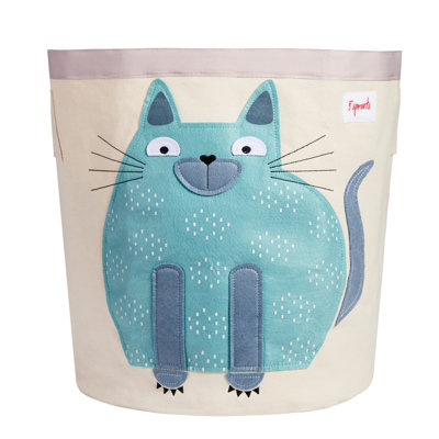 Bac de rangement en tissu chat