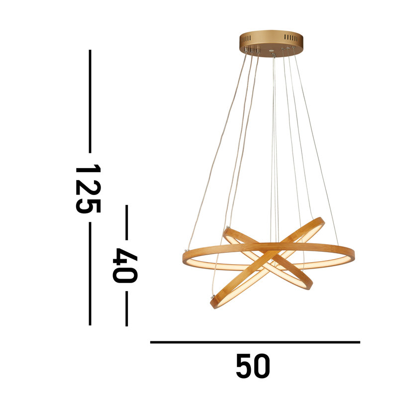 Ashvini 3 - Light Gold LED Simple Pendant