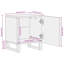 Vidaxl Bedside Cabinet 40X34x46 Cm-101281334-123822035