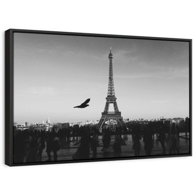 «Overcast Eiffel Tower Wall Art»
