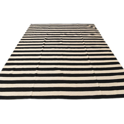 Tapis noir et blanc Jessen