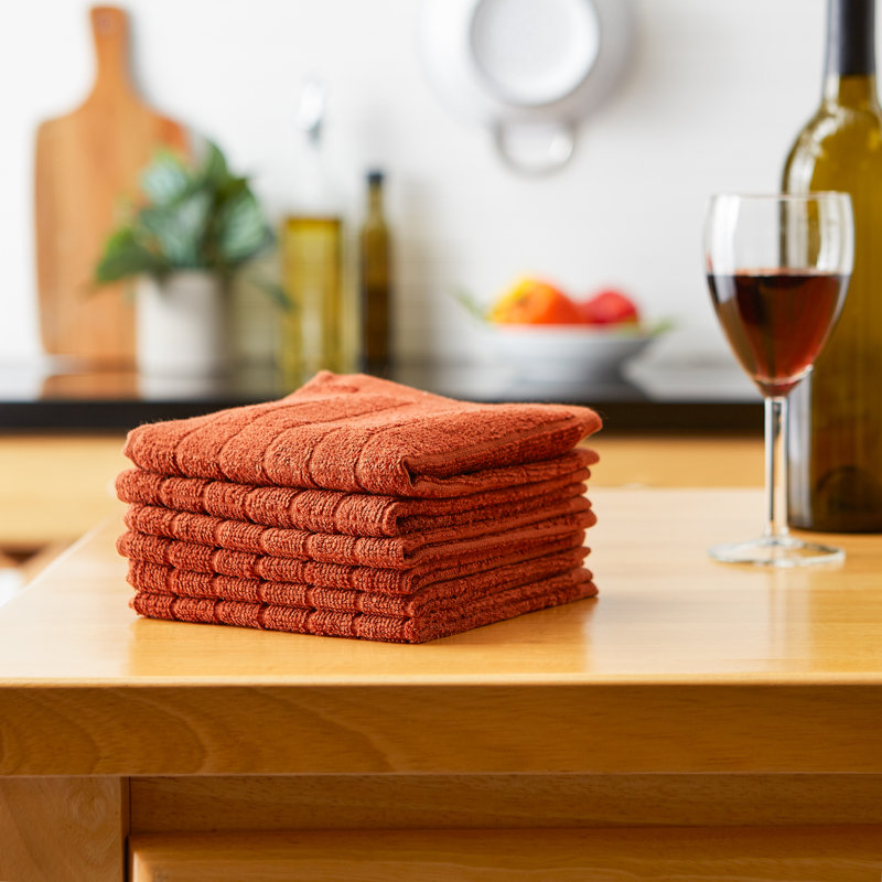 Waffle Dish Cloth Kitchen Towel, Cinnamon