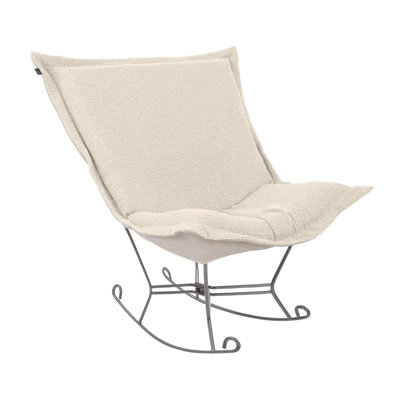 Scroll Puff Rocker Titanium - Barbet Naturel/Naturel