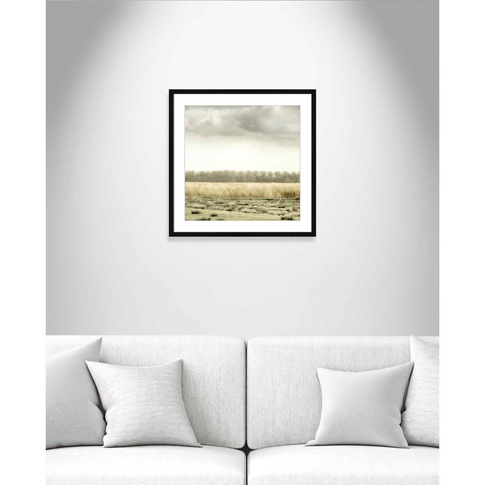 Henri "Meadowland" Print by Danita Delimont, 24.75" H x 24.75" W, Black Wood Grain