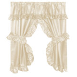 Catriona Polyester Semi Sheer Curtain Single Panel