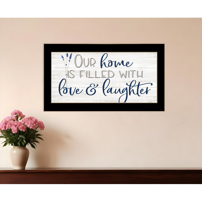 «Our Home», impression murale encadrée noire