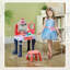 Ensemble de coiffeuse en plastique multicolore pour enfants
