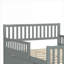 Lit plateforme en bois massif pour chambre principale ou d'amis, cadre de lit double gris ardoise avec garde-corps latéraux doubles et tiroirs de rangement sous le lit-1443491542-1443491528