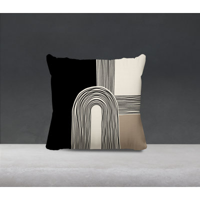 Cassie Abstract Outdoor Reversible Throw Pillow