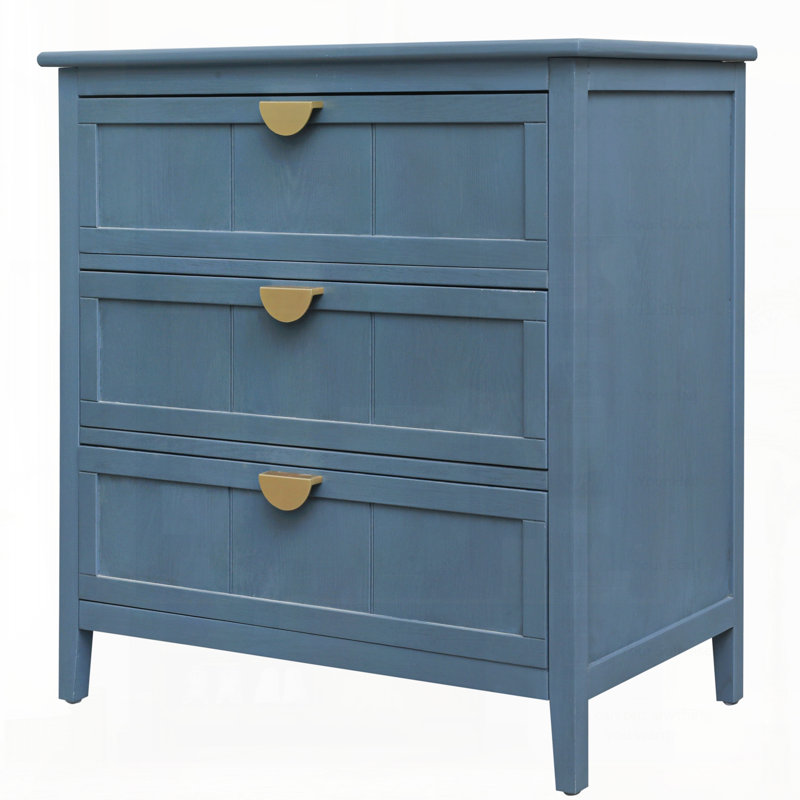 Armoire américaine à 3 tiroirs, parfaite pour le rangement organisé dans les chambres à coucher, les salons et les bureaux.
