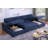 120" W Symmetrical U-Shaped Pull Out Sleeper Sofa, Double Storage Chaise-872803918