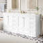 Meuble-lavabo autoportant de style shaker de 72 pouces