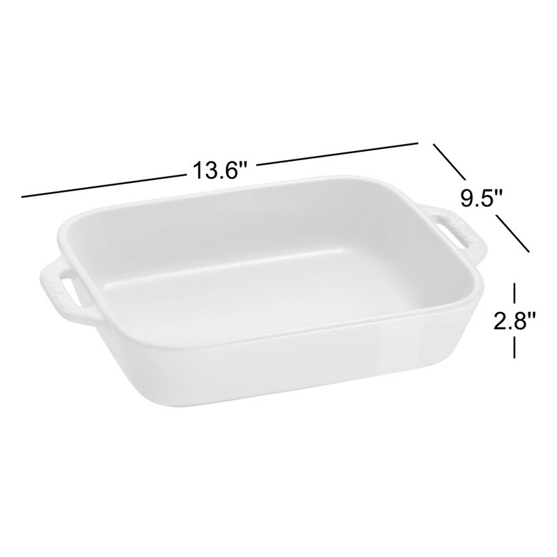 Ensemble de plats de cuisson en céramique 2 pièces Macaron, Vert