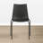Plastic Stackable Dining Chair with Metal Legs-1482255729