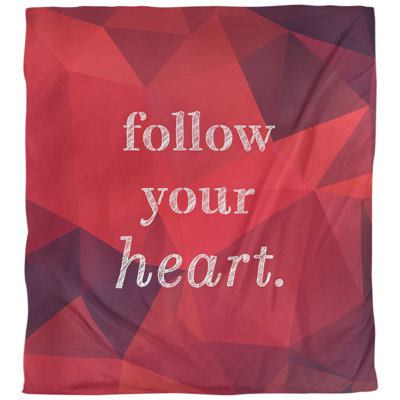 Housse de couette simple suivre votre citation cardiaque
