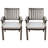 Modern Outdoor Dining Chairs In Aluminum With Dark Gray And Silver Water - Cushions, Lightweight, 25.11 Wide, Assembly Included, Stable Structure, Rust , Sleek Design, Frame, Required,