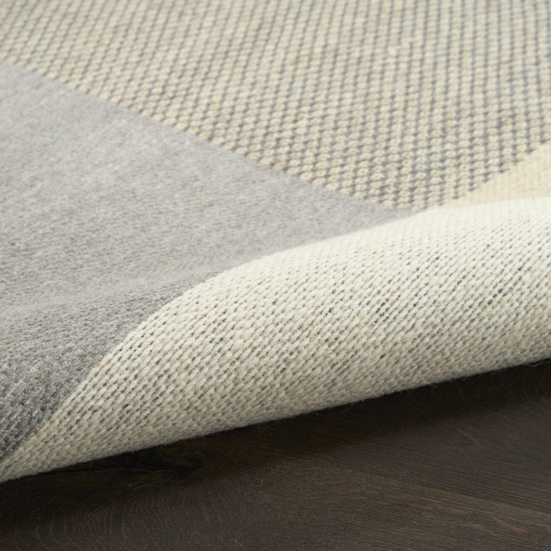 Copenhagen Flatwoven Wool Ivory Modern Indoor Rug, Rectangle 8' x 10'