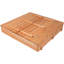 Bac à sable carré en bois massif de l 47,24 po x p 9,45 po