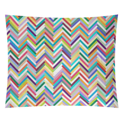 Tapisserie murale chevrons