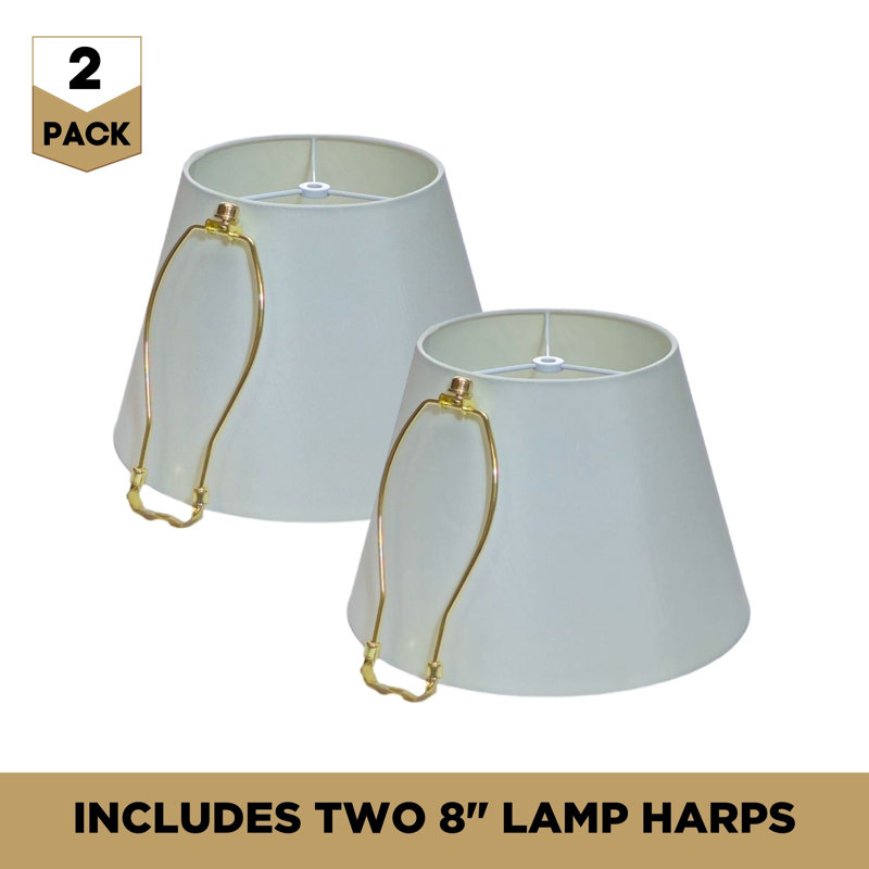 Abat-jour empire H 9 po x l 13 po, Blanc