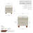 Kemia Fabric Storage Ottoman with Wooden Legs-1780645830