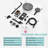 Luxury 3-Function Shower System Set - Solid Brass Control Valve, 10" Overhead Shower, 3-Spray Handheld with Bathtub Spout-119149567