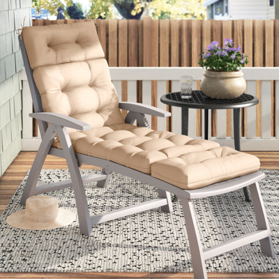 Shipton Outdoor Tufted Chaise Lounge Cushion