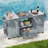 66.5" Solid Wood Outdoor Kitchen Island For Big Green Egg Grills With Stainless Steel Top & Drawer-1134511861