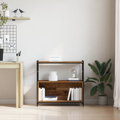 Bookshelf Engineered Wood, Metal Medium Bookshelves