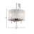 Transitional 3 Light Silk String Shade Chandelier