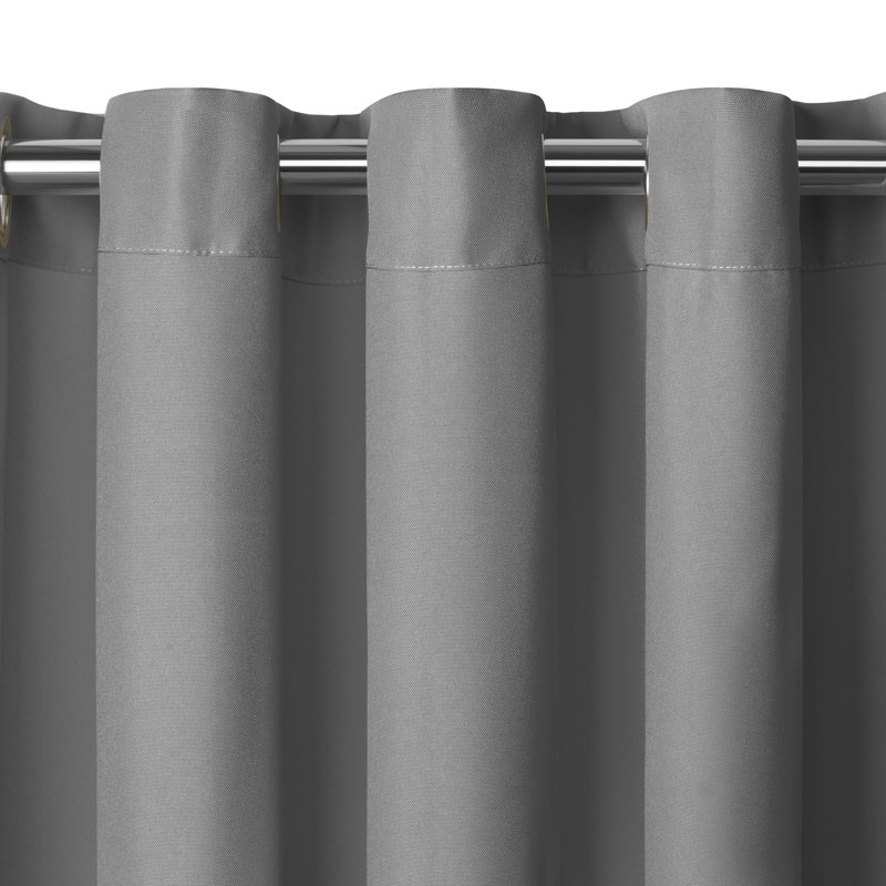 Kenefic Room Darkening Indoor Outdoor Curtain Panel, 52" W x 108" L, Gray