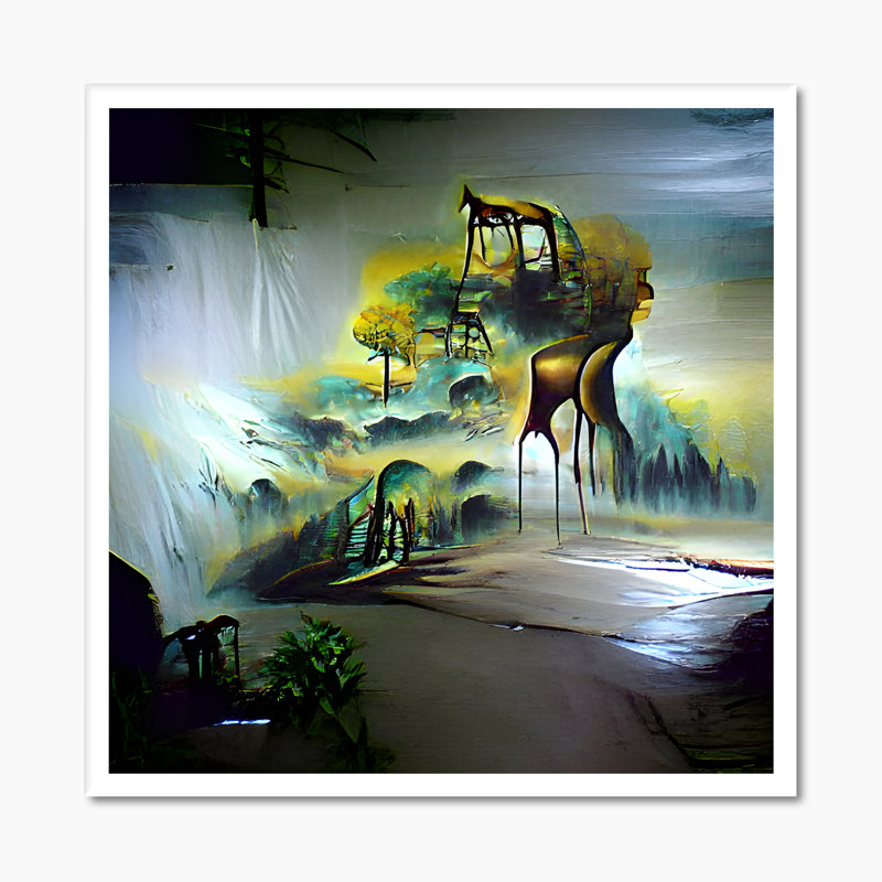 Jeu vidéo Infinite Cyberpunk City II - Toile industrielle, H 16 po x l 16 po x P 1 po, Toile tendue