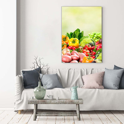 Vegetables And Fruits - Wrapped Canvas Print