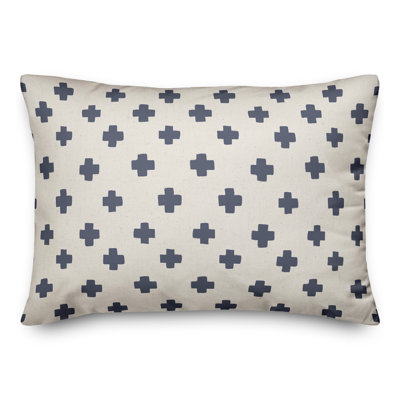 Housse et insert de coussin rectangulaire d'extérieur Swiss Cross 19