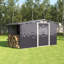 Garage Shed with Log Storage 11 ft. W x 7 ft. D Galvanised Steel