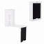 Bureau mural convertible au design pliable et tableau noir latéral