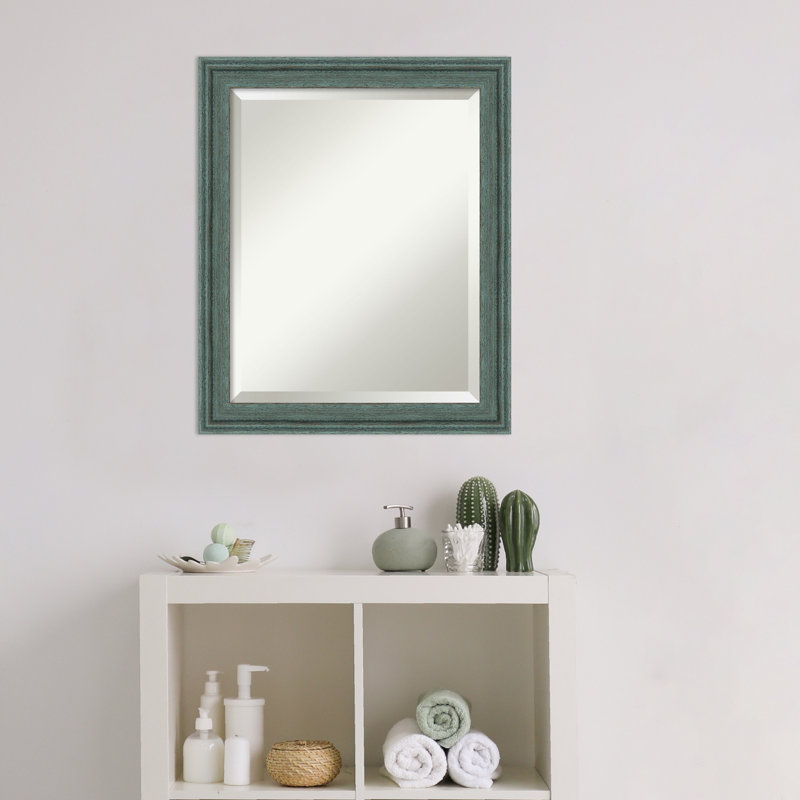Miroir mural Hauck, 23,5 po x 19,5 po, Bleu