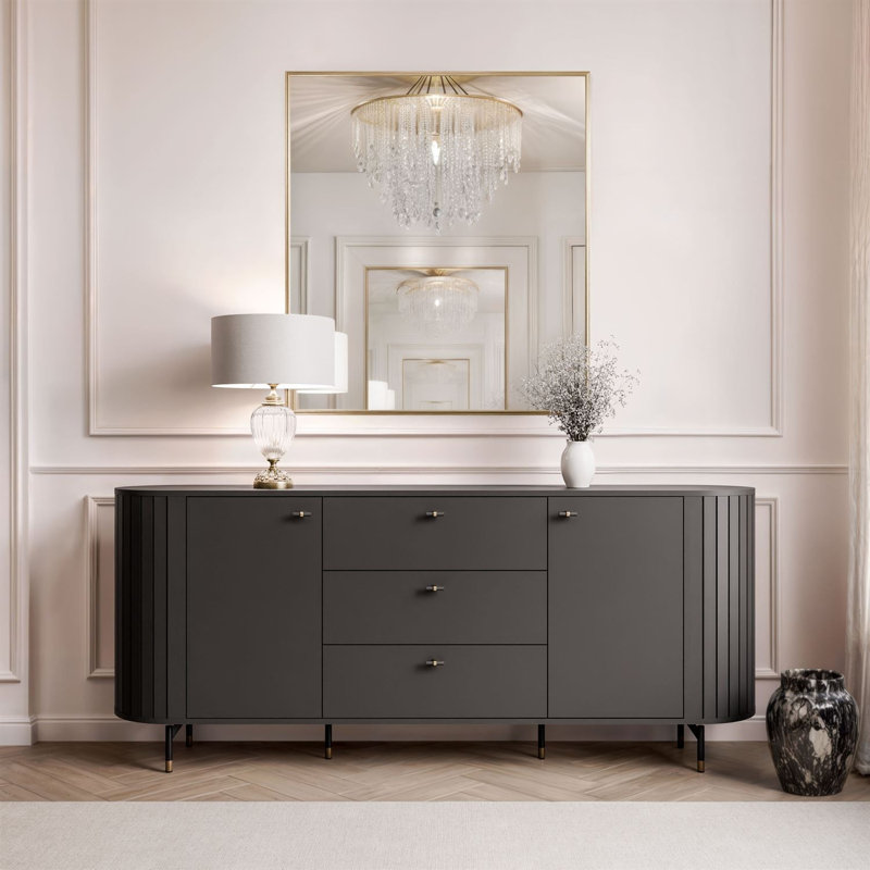 190cm Sideboard, Black