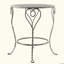 Table d'appoint en fer Heart Heart
