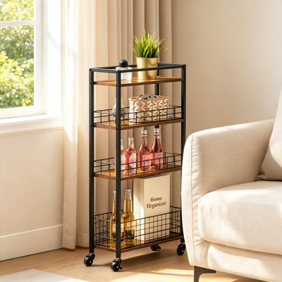 84 cm H x 18 cm W Utility Cart