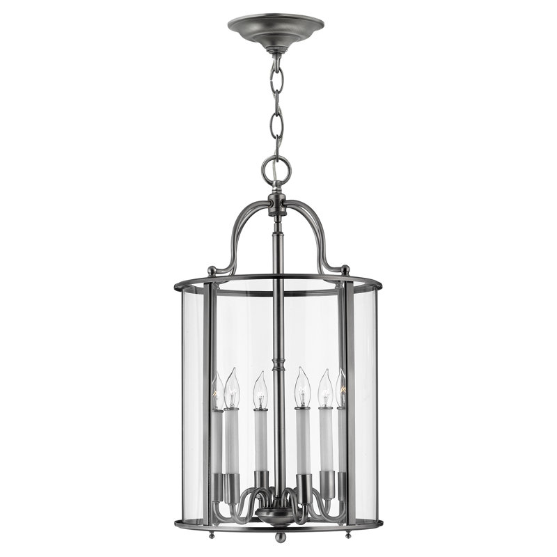 Barwood 6 - Light Lantern Pendant, Pewter