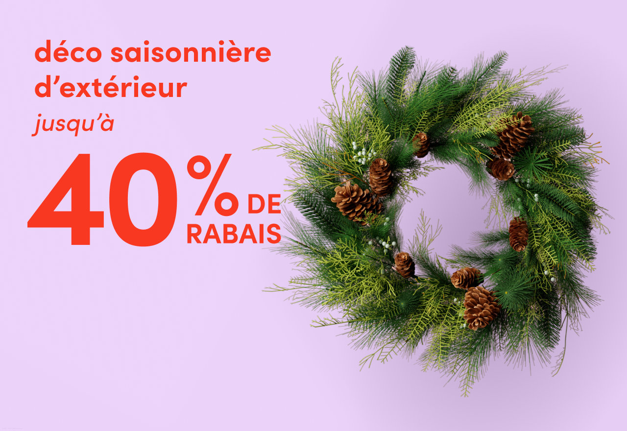 déco saisonnière d’extérieur en solde