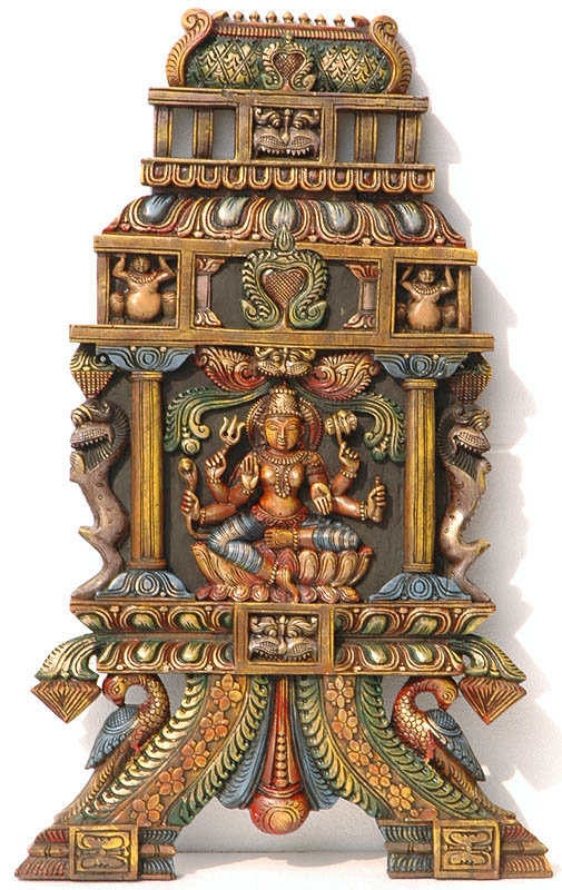 Déesse à six bras Mariamman (Tenture murale)