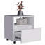 Table de chevet (table de chevet), table de bout, roulettes de table d'appoint, tiroir simple-447981439