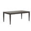 Table de salle à manger Oline, bois brun noyer foncé, plateau rectangulaire de 72 pouces