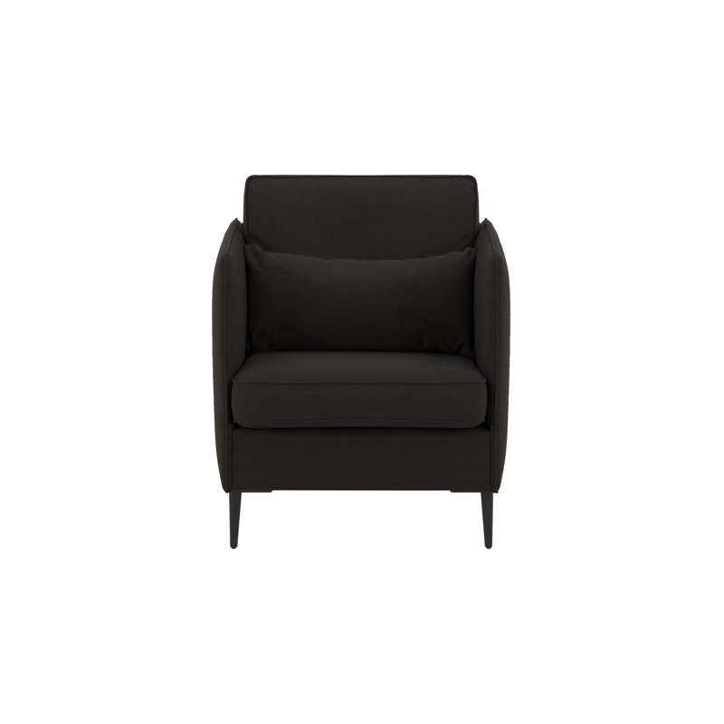 Upholstered Armchair, Black