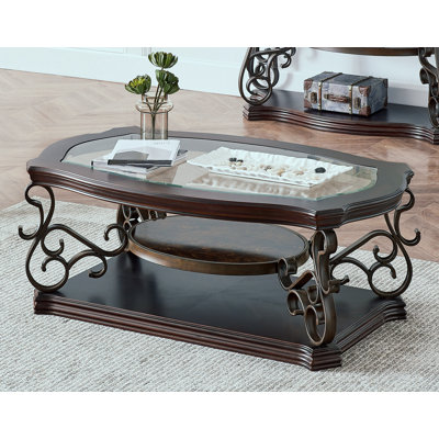 Huntleys avec plateau en verre et tablette ouverte