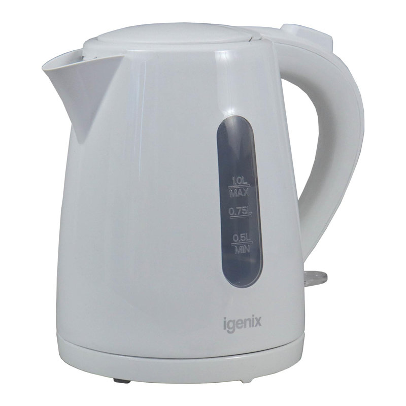 Igenix 1L Jug Kettle Black, White